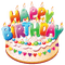 Happy Birthday - png gratuito GIF animata