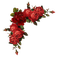 Red Rose Corner Stamp - PNG gratuit GIF animé