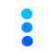 Blue circles aesthetic deco [Basilslament] - PNG gratuit GIF animé