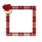 Small Red/White Frame - PNG gratuit GIF animé