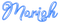 Mariah.Text.White.Blue - KittyKatLuv65 - PNG gratuit GIF animé
