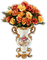 Rena deco Vase Blumenstrauß gelb orange - PNG gratuit GIF animé