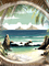 ♡§m3§♡  tropical frame summer tan green - zadarmo png animovaný GIF