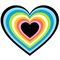 Queer Pride heart - zadarmo png animovaný GIF
