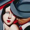 Art Deco couple bp - png gratis GIF animado