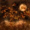 leaves branch  moon lune  autumn automne herbst landscape background fond paysage landschaft image - PNG gratuit GIF animé