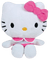Peluche hello kitty pink rose doudou cuddly toy - gratis png animerad GIF