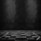Black Grunge Background with Checkerboard Floor - PNG gratuit GIF animé
