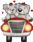 munot - taxi - teddybär - teddybear - nounours - Ilmainen animoitu GIF animoitu GIF