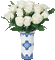 Białe róże - Nemokamas animacinis gif animuotas GIF