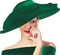 woman in hat bp - zadarmo png animovaný GIF