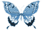 Y.A.M._Fantasy Butterfly blue - GIF animé gratuit GIF animé