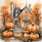 Background - Autumn - Watercolor - PNG gratuit GIF animé