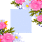 flower fleur fleurs blumen frame cadre spring  overlay tube deco  summer ete  blossom - Ingyenes animált GIF animált GIF