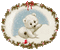 Christmas Bear Globe - GIF animasi gratis GIF animasi