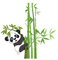 pAnda bear 🐼🐼 bamboo - png gratis GIF animado