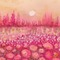 Pink Flower Field & Trees - бесплатно png анимированный гифка