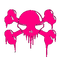 emo scene skull - бесплатно png анимированный гифка