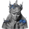 kikkapink gothic dark face woman - png gratis GIF animado