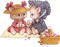 Cats on a Picnic - gratis png geanimeerde GIF
