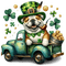 St-Patrick dog - besplatni png animirani GIF