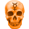 Gothic.Skull.Orange - zdarma png animovaný GIF