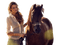 woman and horse - png grátis Gif Animado