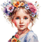 loly33 enfant printemps fleur - GIF animé gratuit