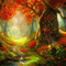 kikkapink fantasy background forest autumn - darmowe png animowany gif