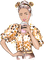 Femme  cappuccino, aquarelle,  Orabel - PNG gratuit GIF animé
