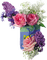 Kaz_Creations Deco  Flowers Flower Colours Vase  Plant - png gratis GIF animado