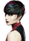 Woman Multicolor Black Red - Bogusia - gratis png animeret GIF