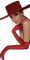 Femme en rouge - png gratuito GIF animata
