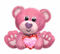 Pink Teddy Bear - GIF animado grátis Gif Animado