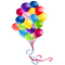 Kaz_Creations Party Balloons - PNG gratuit GIF animé