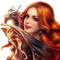 fantasy woman and dragon nataliplus - Free PNG Animated GIF