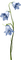deco flowers blue vintage kikkapink - безплатен png анимиран GIF