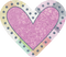 Paper Pattern Heart purple pink - PNG gratuit GIF animé