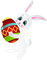 Kaz_Creations Easter Deco Bunny - zadarmo png animovaný GIF