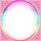 pink circle frame colorful - PNG gratuit GIF animé