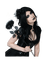 Kaz_Creations Gothic Woman Femme - bezmaksas png animēts GIF