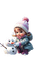 loly33 enfant bonhomme de neige - PNG gratuit GIF animé