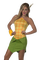 Girl In Corn Costume - PNG gratuit GIF animé