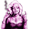 Rena Marilyn Gangster Frau pink - бесплатно png анимированный гифка
