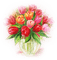 soave deco flowers vase spring tulips pink - Free PNG Animated GIF