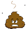 Poop with flying - Δωρεάν κινούμενο GIF κινούμενο GIF