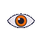 See Orange Eye - Gratis animerad GIF animerad GIF