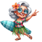 ♡§m3§♡ kawaii granny summer old female - 免费PNG 动画 GIF