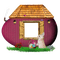 Kaz_Creations Easter Eggs House - kostenlos png Animiertes GIF