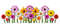 flower fleur blossom blumen deco tube spring printemps fleurs flowers garden jardin grass gras line colorful - Free PNG Animated GIF